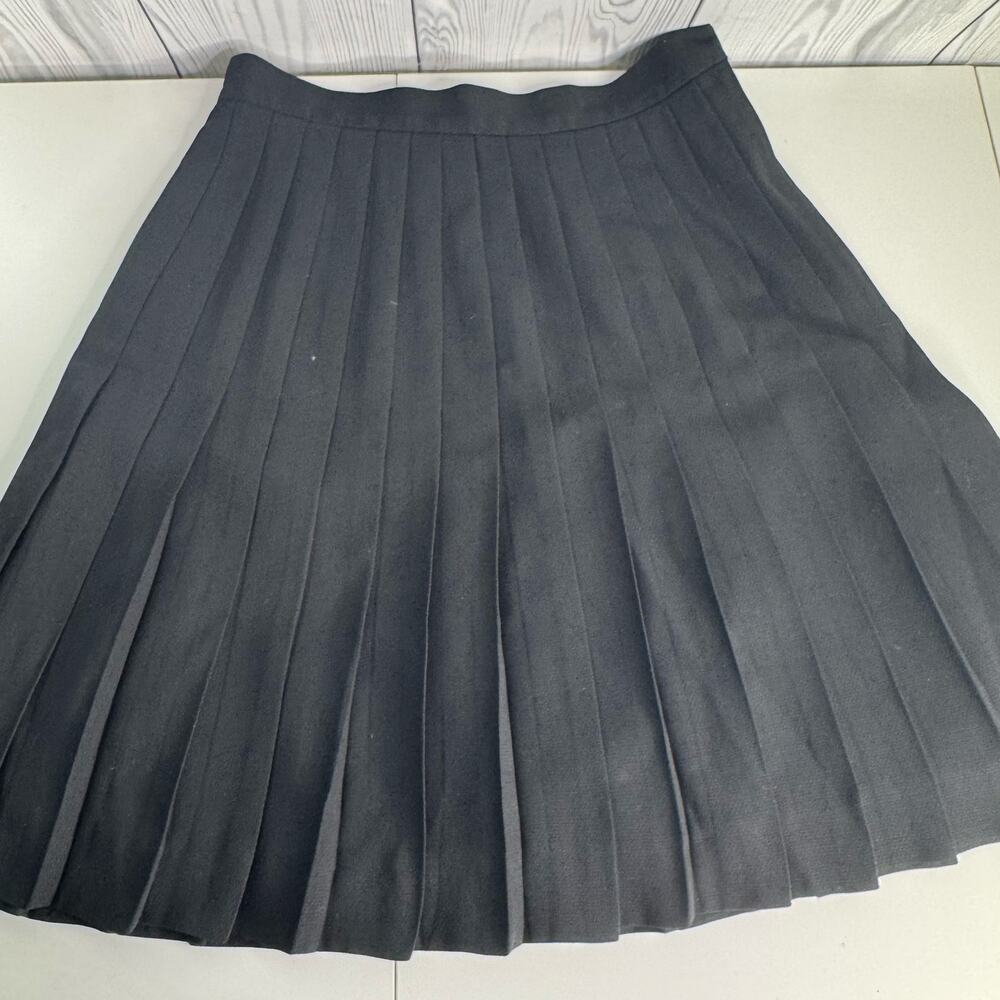 Vintage Black Pleated 80s Nordstrom Skirt Women’s Size 6 USA Kilt Whimsey Goth